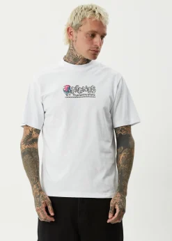 T-Shirts<Afends Huffenpuff  - Retro Tee White