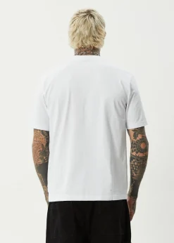 T-Shirts<Afends Huffenpuff  - Retro Tee White