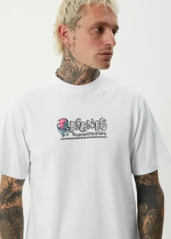 T-Shirts<Afends Huffenpuff  - Retro Tee White