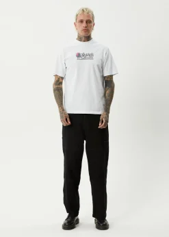 T-Shirts<Afends Huffenpuff  - Retro Tee White