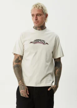 T-Shirts<Afends Ink  - Retro Tee Moonbeam