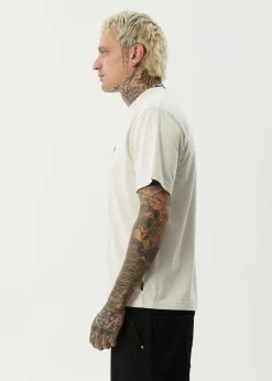 T-Shirts<Afends Ink  - Retro Tee Moonbeam