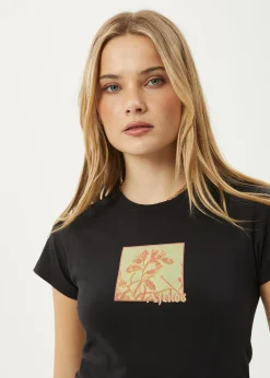 Tees & Shirts<Afends Ivy  - Recyled Baby Tee Stone Black