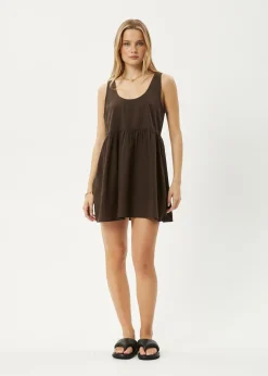 Essentials|Dresses<Afends Jesse  - Mini Dress Coffee
