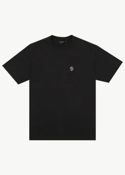 T-Shirts<Afends Kaleidodope  - Retro Tee Stone Black