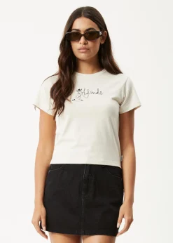 Tees & Shirts<Afends Karlee  -  Baby Tee Moonbeam