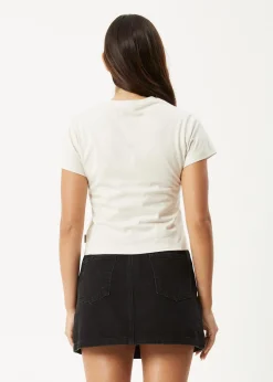 Tees & Shirts<Afends Karlee  -  Baby Tee Moonbeam