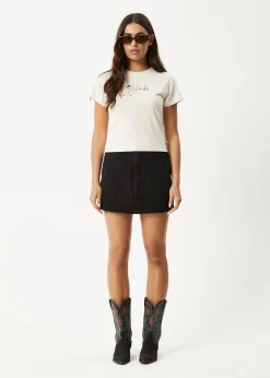 Tees & Shirts<Afends Karlee  -  Baby Tee Moonbeam