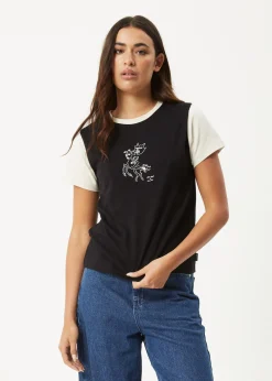 Tees & Shirts<Afends Karlee  -  Regular Tee Black