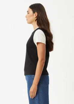 Tees & Shirts<Afends Karlee  -  Regular Tee Black