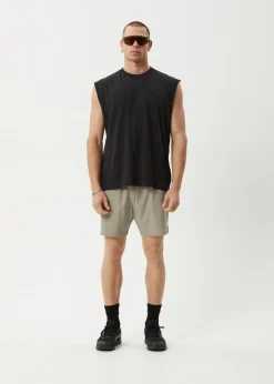 Shorts<Afends Kettle-Ish  - Performance Short 18" Olive