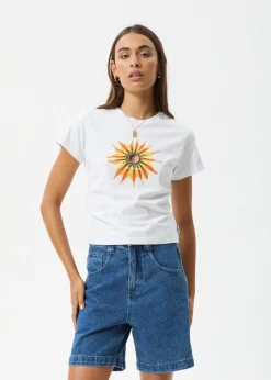 Tees & Shirts<Afends Keyhole  - Baby Tee White