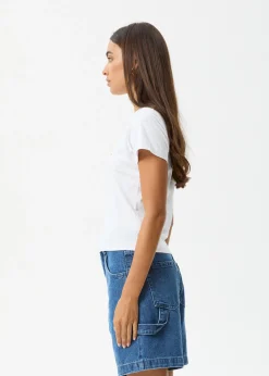 Tees & Shirts<Afends Keyhole  - Baby Tee White