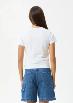 Tees & Shirts<Afends Keyhole  - Baby Tee White