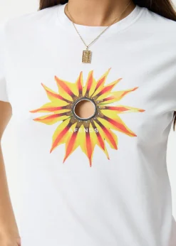 Tees & Shirts<Afends Keyhole  - Baby Tee White