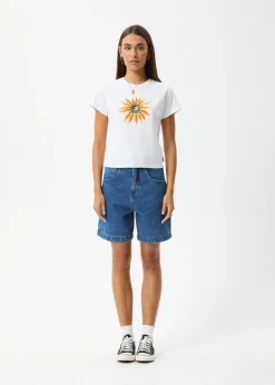 Tees & Shirts<Afends Keyhole  - Baby Tee White