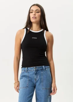Sleeveless<Afends Knots  - Singlet Black