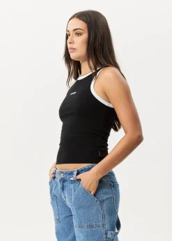 Sleeveless<Afends Knots  - Singlet Black