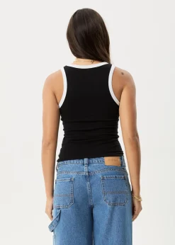 Sleeveless<Afends Knots  - Singlet Black