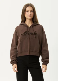 Outerwear<Afends Kourt  -  Zip Hood Coffee