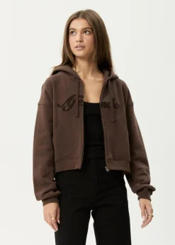 Outerwear<Afends Kourt  -  Zip Hood Coffee