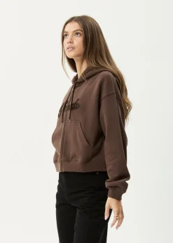 Outerwear<Afends Kourt  -  Zip Hood Coffee