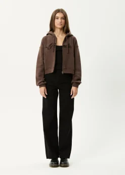 Outerwear<Afends Kourt  -  Zip Hood Coffee