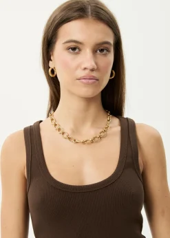 Sleeveless|Essentials<Afends Layden  - Rib Singlet Coffee