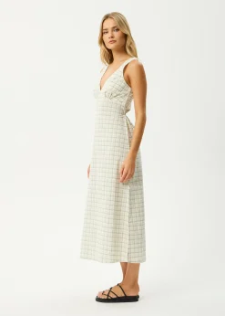 Dresses<Afends Legacy - Seersucker Maxi Dress Boa Check