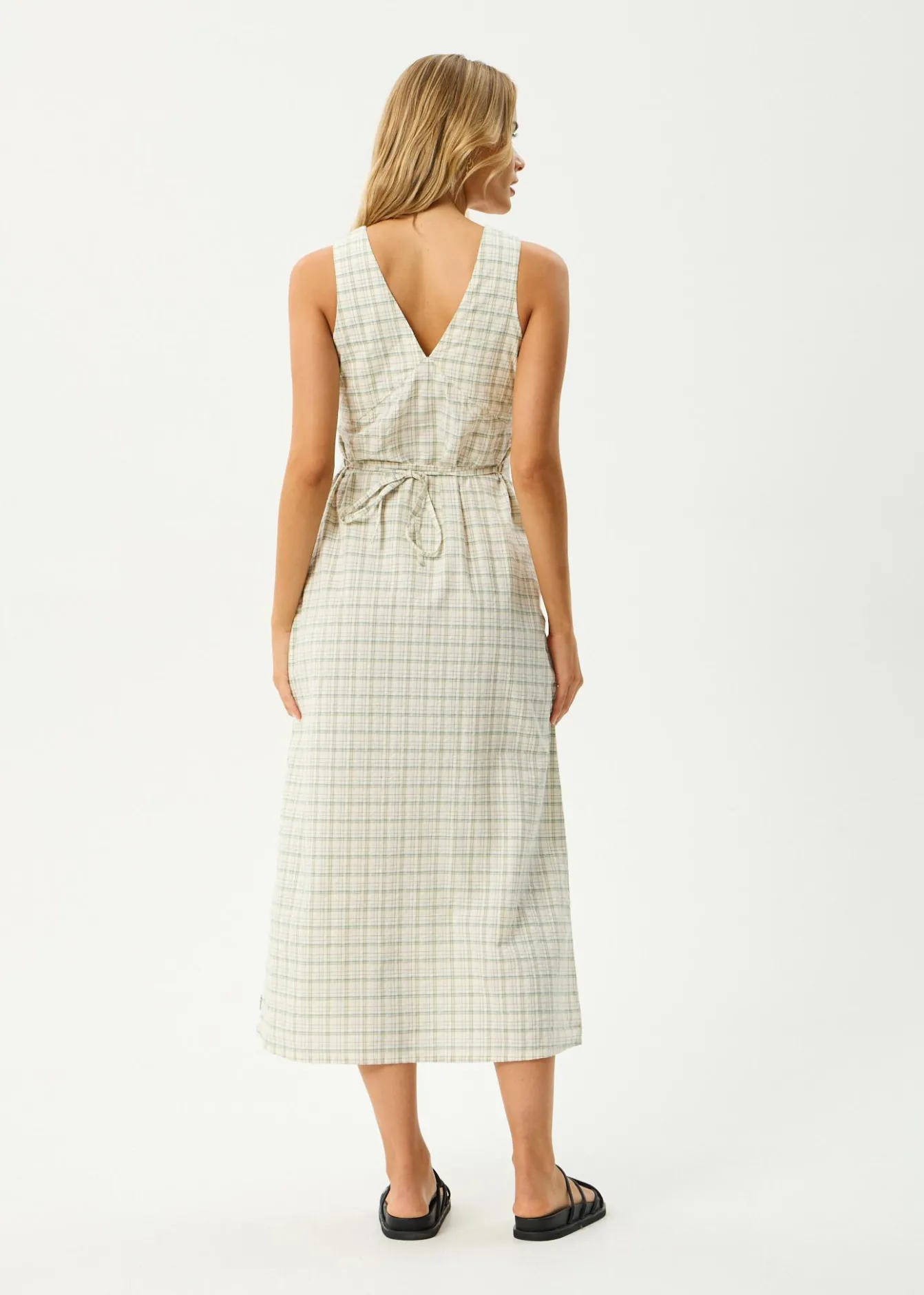 Dresses<Afends Legacy - Seersucker Maxi Dress Boa Check