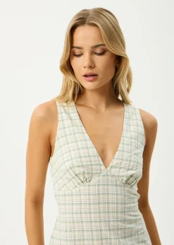 Dresses<Afends Legacy - Seersucker Maxi Dress Boa Check