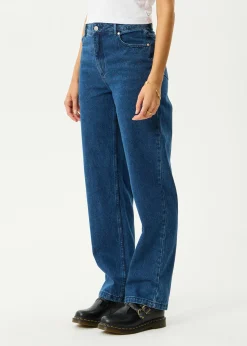 Jeans|Essentials<Afends Leila  - Straight Leg Jean Authentic Blue