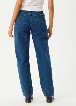 Jeans|Essentials<Afends Leila  - Straight Leg Jean Authentic Blue