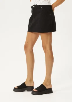 Skirts<Afends Lexi  - Cargo Mini Skirt Washed Black