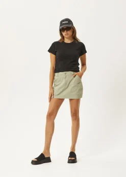 Skirts<Afends Lexi  - Cargo Mini Skirt Eucalyptus