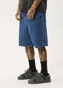 Shorts<Afends Lil C  - Denim Baggy Short 22" Authentic Blue