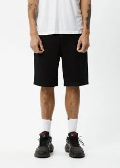 Shorts<Afends Lil C  - Denim Baggy Short 22" Washed Black