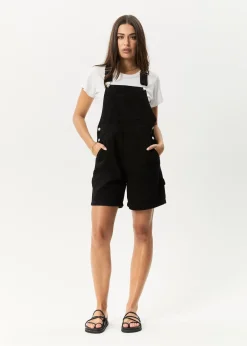 Jumpsuits & Overalls|Essentials<Afends Lil Louis  - Denim Overall Washed Black