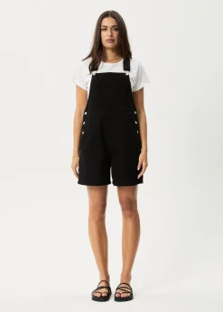 Jumpsuits & Overalls|Essentials<Afends Lil Louis  - Denim Overall Washed Black