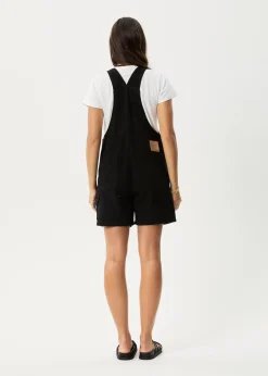 Jumpsuits & Overalls|Essentials<Afends Lil Louis  - Denim Overall Washed Black