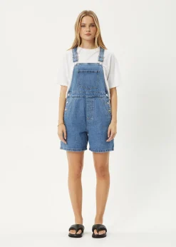Jumpsuits & Overalls|Essentials<Afends Lil Louis  - Denim Overall Worn Blue