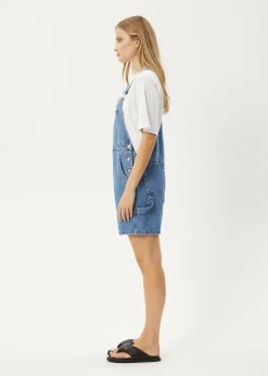 Jumpsuits & Overalls|Essentials<Afends Lil Louis  - Denim Overall Worn Blue