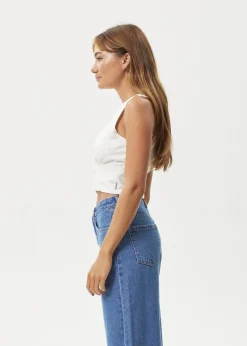 Sleeveless<Afends Lilo  - Button Up Top Natural