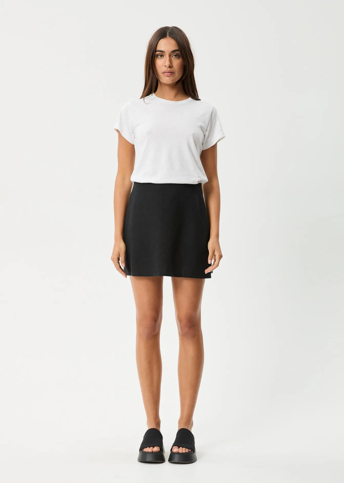Skirts<Afends Lilo - Mini Skirt Black