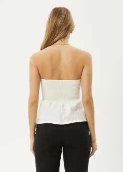 Sleeveless|Essentials<Afends Lilo  - Strapless Top Off White