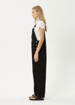Jumpsuits & Overalls|Essentials<Afends Louis  - Denim Oversized Overall Washed Black