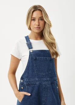 Jumpsuits & Overalls|Essentials<Afends Louis  - Denim Oversized Overall Authentic Blue