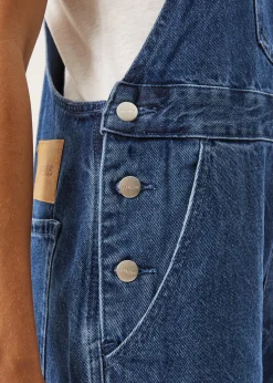 Jumpsuits & Overalls|Essentials<Afends Louis  - Denim Oversized Overall Authentic Blue