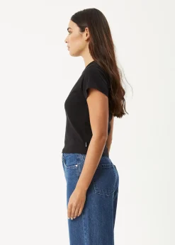 Tees & Shirts<Afends Lucky  -  Baby Tee Black