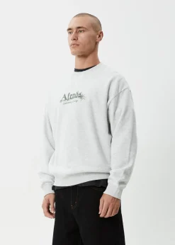 Sweaters & Hoodies<Afends Mace  - Crew Neck Jumper Grey Marle